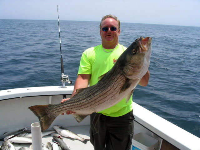 Pat with Nice Striper